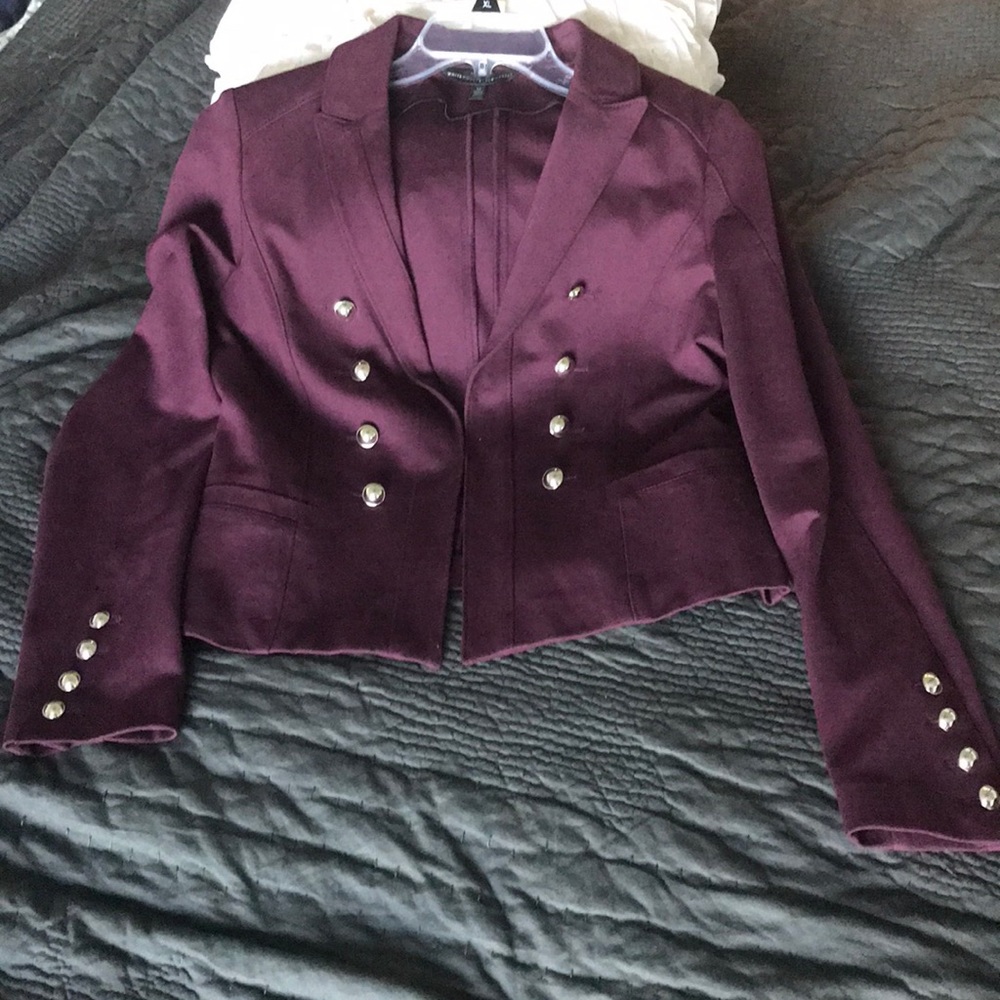 WHBM Statement Jacket for Fall🍁🍁 Deep Plum